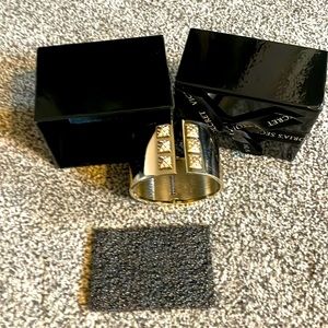 Victorias Secret gold hinged bracelet